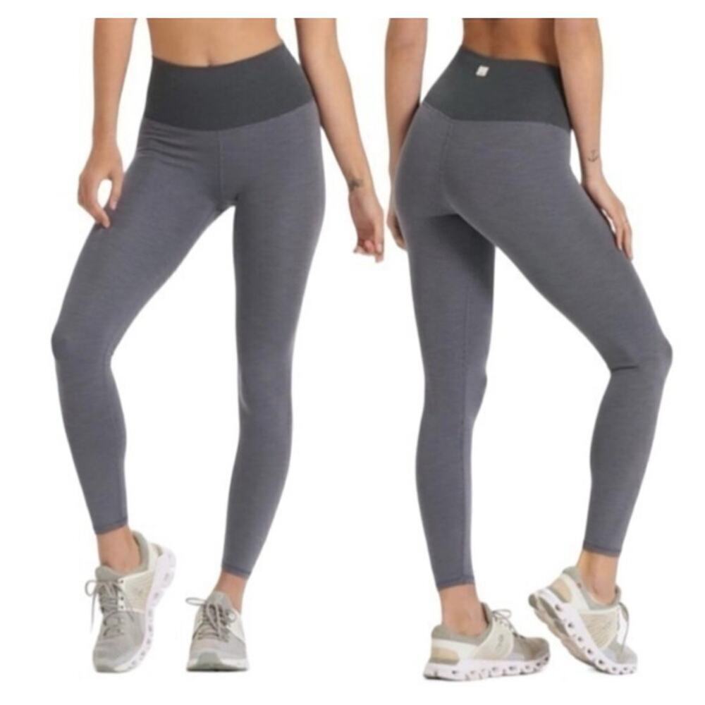 Vuori Lux Rib Studio Legging Women’s Size S Heather Gray